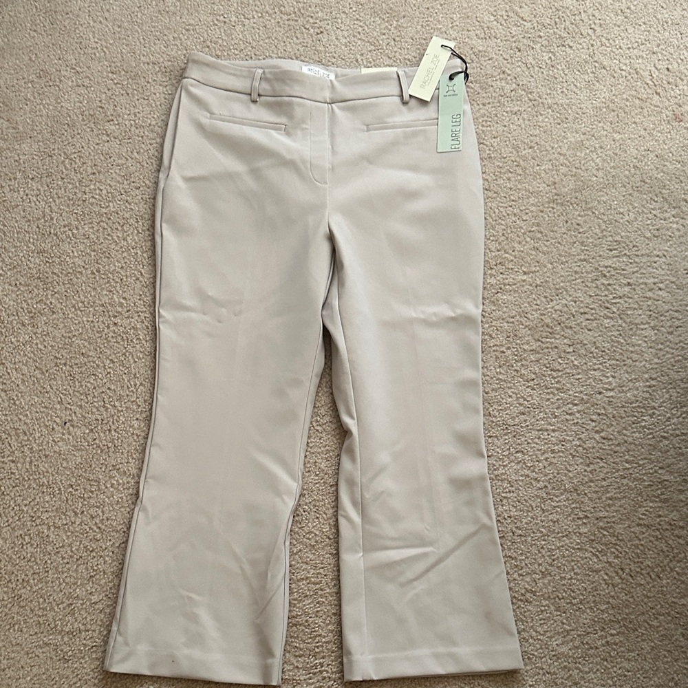 Rachel Zoe Taupe Flare Leg Pants
